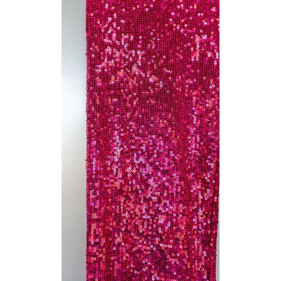 Rachel Zoe Pink Glitter Sequin High Waist Straight Leg Pull On Pants Size S - Picture 7 of 9